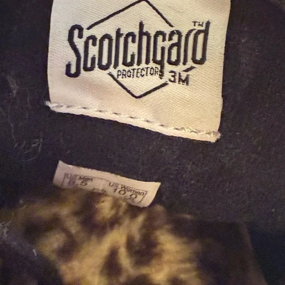 Vans SK8-Hi Platform Black Suede Leopard Fur Sneaker Size 8.5 - Picture 7 of 11